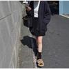 Women's Mid-Length 100% Wool Thick Cardigan - Elegant, Versatile, Loose Fit Cashmere Knitwear