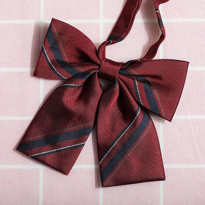 Jk Japanese Plaid Korean Version Of Collar Flower Graduate Female Collar Flower College Wind Streamer Jk Bow Shirt Accessories Sailor Suit