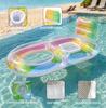 Summer Swimming Pool Inflatable Sofa With Cup Hole Water Swimming Pool Inflatable Floating Bed For Adult Water Leisure Float