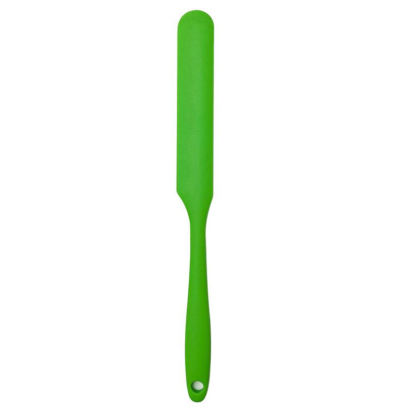 Kitchen Heat-Resistant Silicone Jar Spatula Scraper Long Handle Cake Butter Cream Scraper Tool