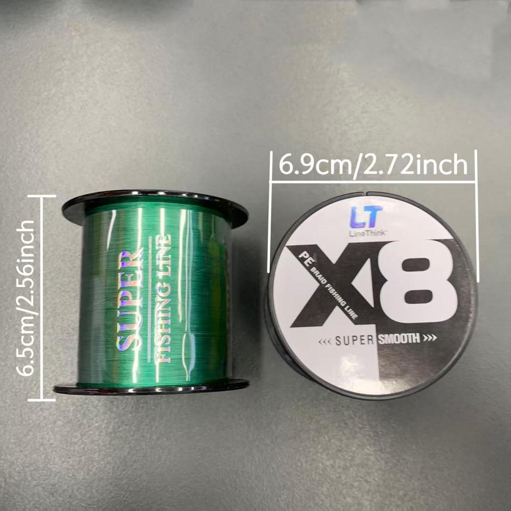 LineThink 300m 8-fach geflochtene PE-Angelschnur - Langlebig für Meeres- und Eisfischen