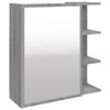 VidaXL Bathroom Mirror Cabinet Sonoma Grey 62.5x20.5x64 Cm 826352