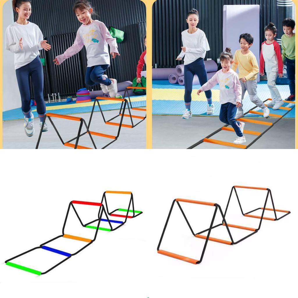 Multifunktionell Fjärils Agilitetsstege Färgglatt Hoppnät Utrustning För Barnträning
