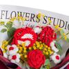 Crochet Bouquet, Handmade Knit Flowers, Artificial Already Made for Valentine's Day,