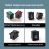 Lang KCD1-101 201 Rocker Switch: 2/3 Pins, 2 Positions, Illuminated Button