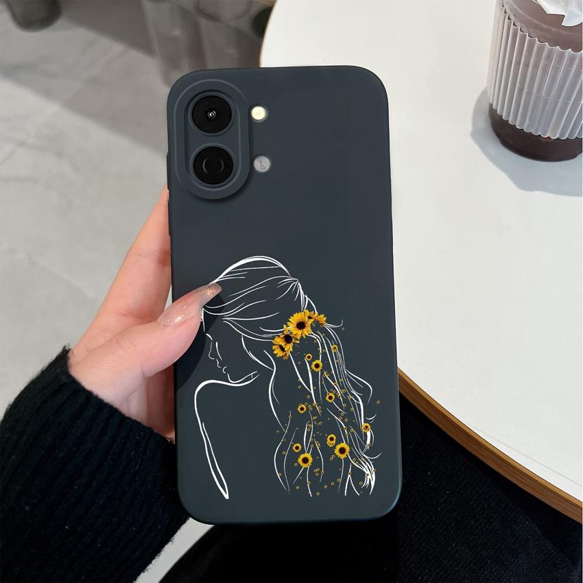 For Tecno Spark Go 3 2 1S 40 30 40C Pova 7 Ultra Pro Neo Case Sweet Girls Back Cover Soft Liquid Silicone Shockproof Phone Bags For Tecno Shell Bumper