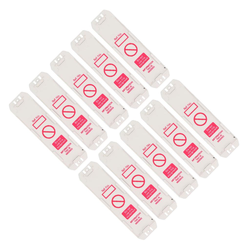 10 szt. Plastikowe uchwyty statusu rusztowania na zawieszki inspekcji bezpieczeństwa Nie używać Uchwyty Scafftag