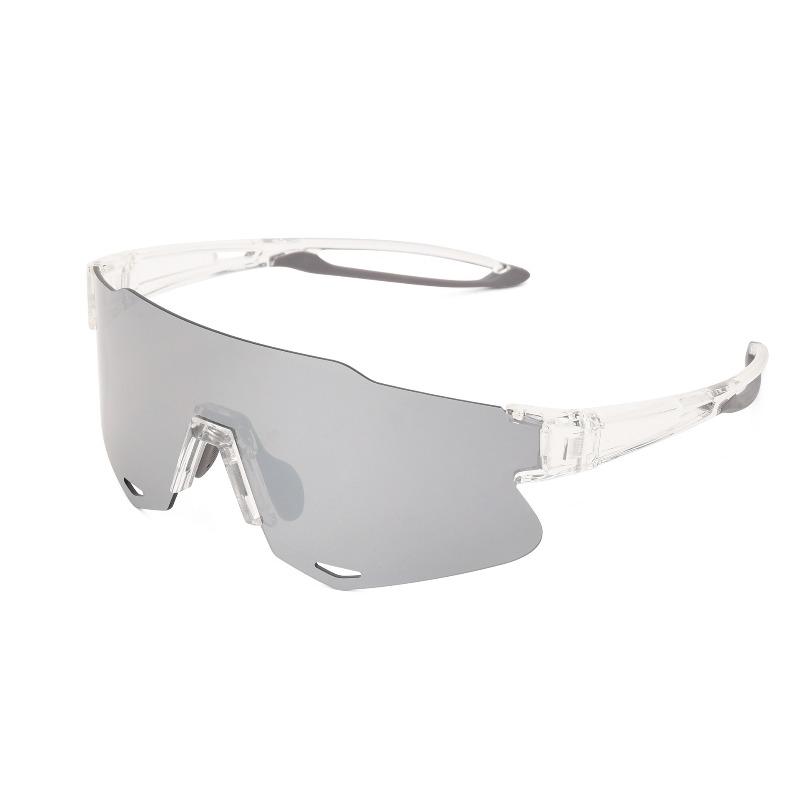 

Беговые очки Спортивные Велосипедные Очки Модные Повседневные Солнцезащитные Очки для Марафона серебряный