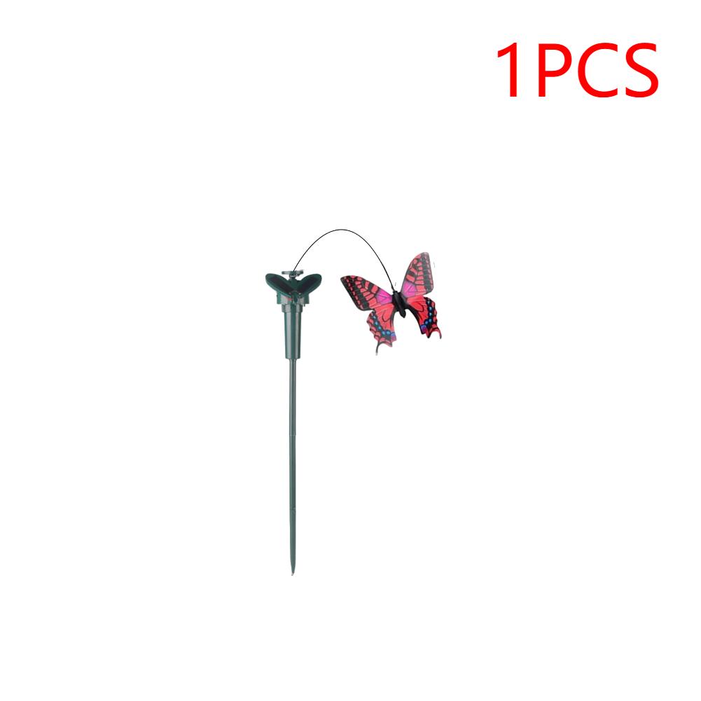Solar Powered Flying Wobble Solar Flying Bird Butterfly Artificial Fake Hummingbird Dancing Fluttering Butterflies Garden Decor