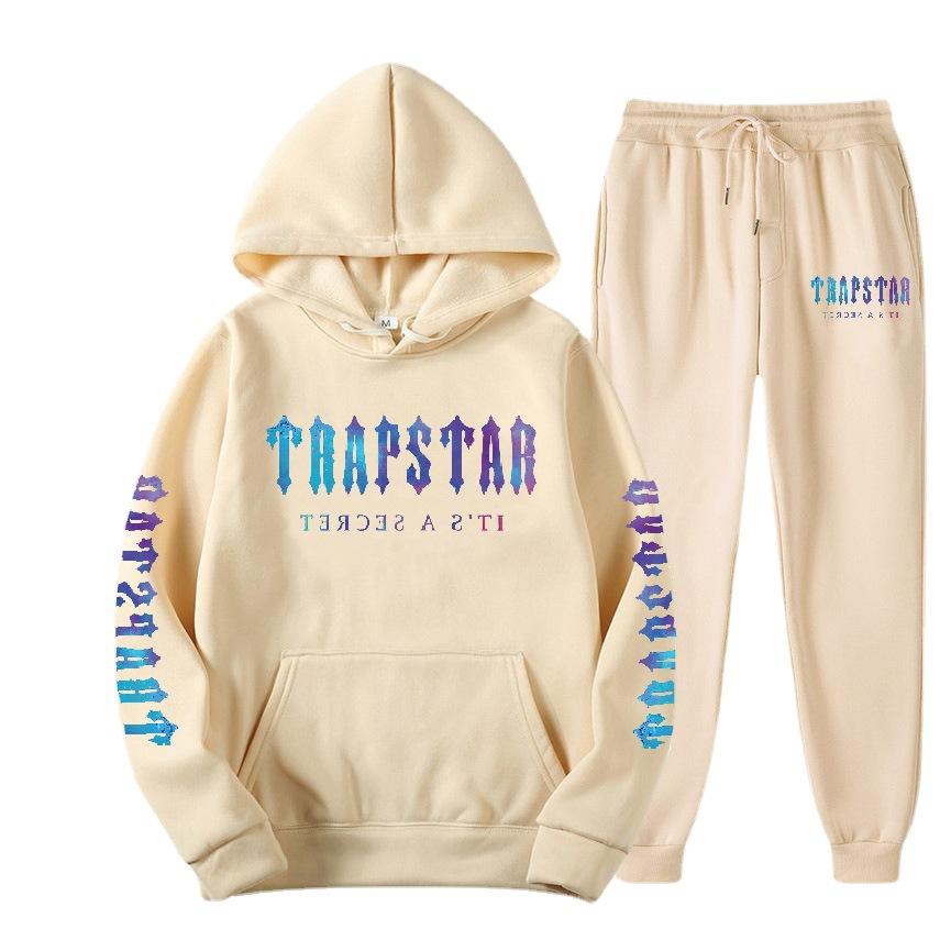 Cross-border New Sweater Set Trapstar Letter Casual Street Youth Fleece Sweater Sweatpants Sports Cover