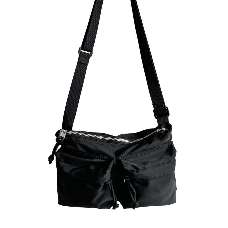 New casual nylon mobile phone bag solid color fashion commuter travel shoulder bag women's trend messenger bag