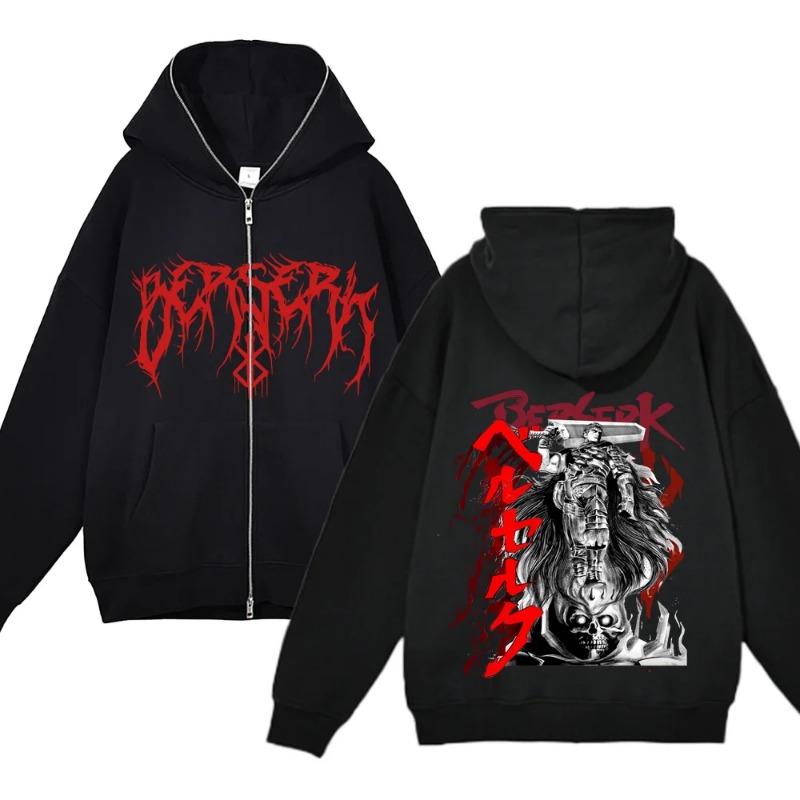 European and American fashion zippered sweatshirt Full Zip Up Hoodies