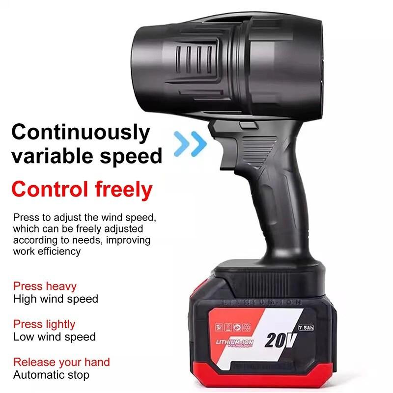 130000PRM Portable Lithium Violent Water Blowing Hair Dryer Handheld Mini Turbo Jet Fan High Power Electric Turbo Fan