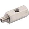 Stainless Steel 1/8'' BSPT Oil Pressure Sensor Sendor Tee Adapter To 1/8 NPT Gauge T-Piece Car Accessories VR-OGA02