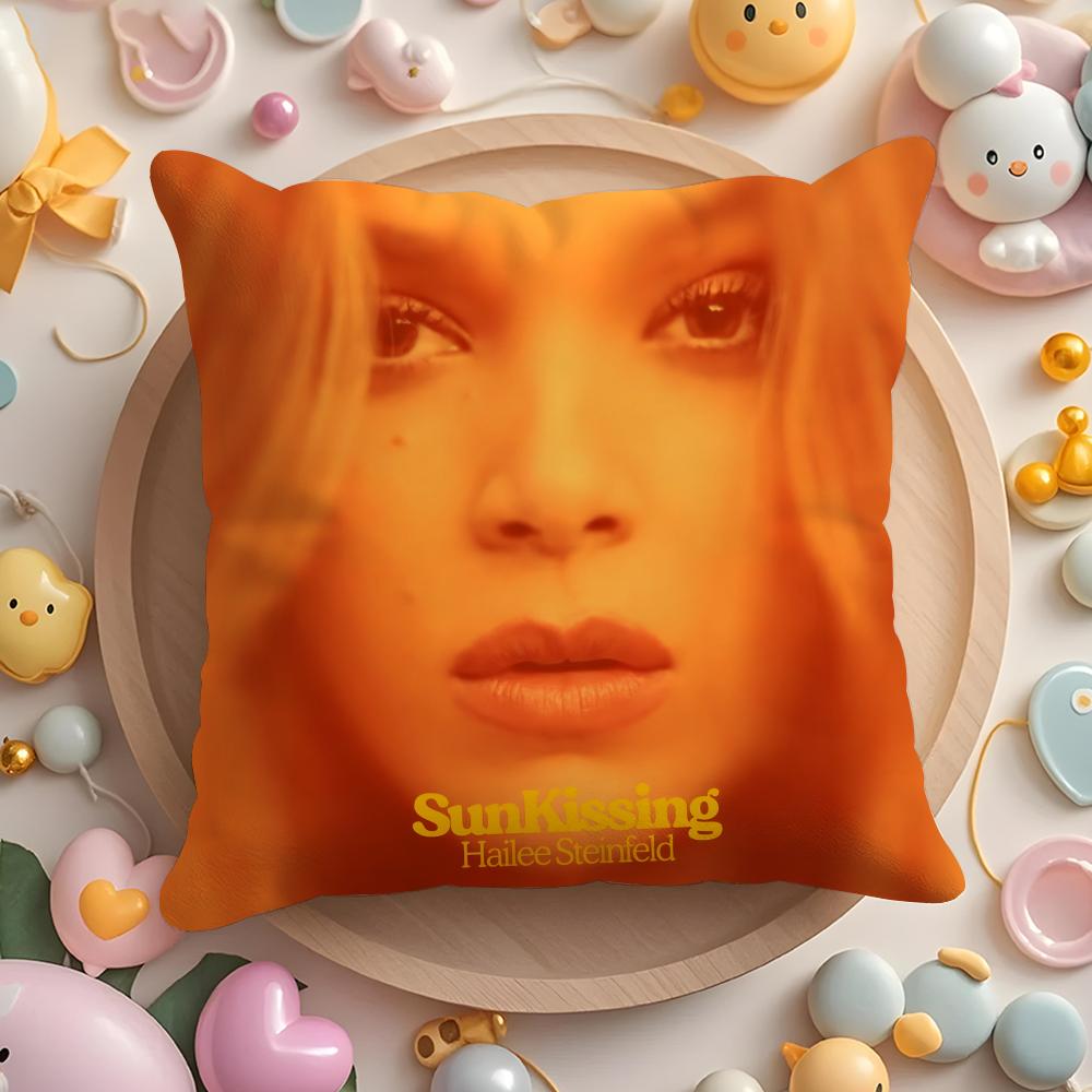актер H-Хейли Стайнфелд Наволочка для подушки Дом и Автомобиль Многоцелевая Наволочка - Двусторонняя, Мягкая и Прочная для Повседневного Использования 30cmx30cm