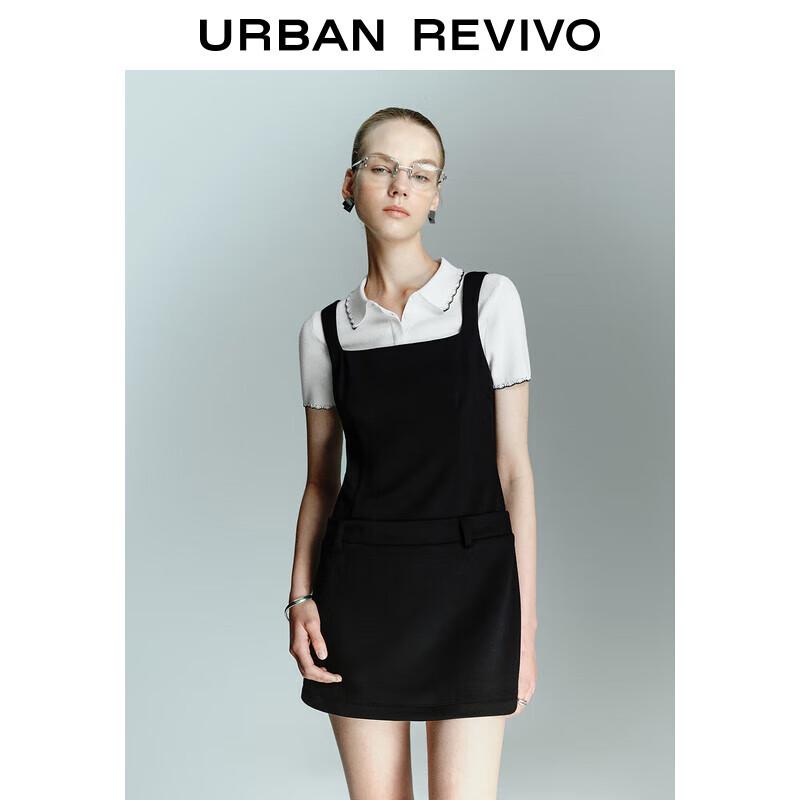 

Женское мини-платье без рукавов с квадратным вырезом S