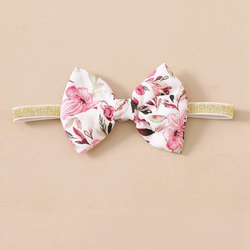 0-18 měsíců Baby Girls Set Oblečení Dopisy Vyšívané Dárky s krátkým rukávem+Květinové šortky + Čelenka 3ks Letní outfity