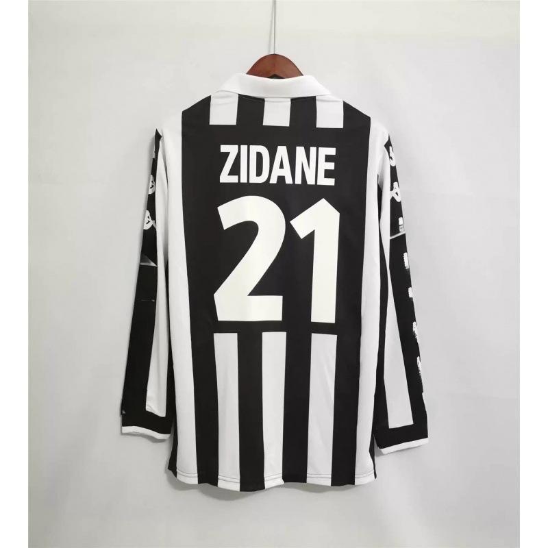 Vintage Jersey Nostalgic Football Jersey Inter Juventus Club Jersey Zidane Pierre Ronaldo Jersey
