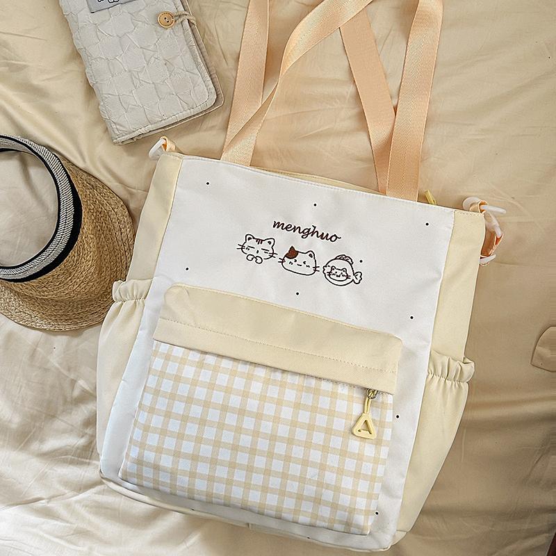 Cartoon Shoulder Bag Student Lightweight Crossbody Bag