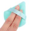 12Pcs Triangle Velvet Powder Puffs Mini Finger Puffs Washable Blend Cosmetic Accessories For Girls Women