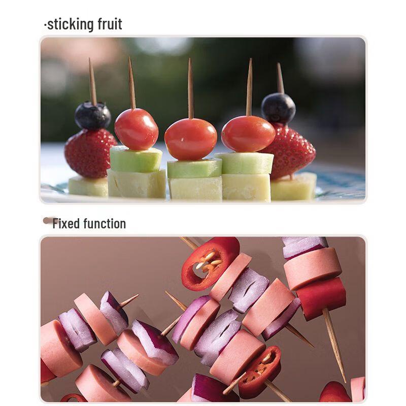 Chahua Carbonized Double-Ended Bamboo Toothpicks
