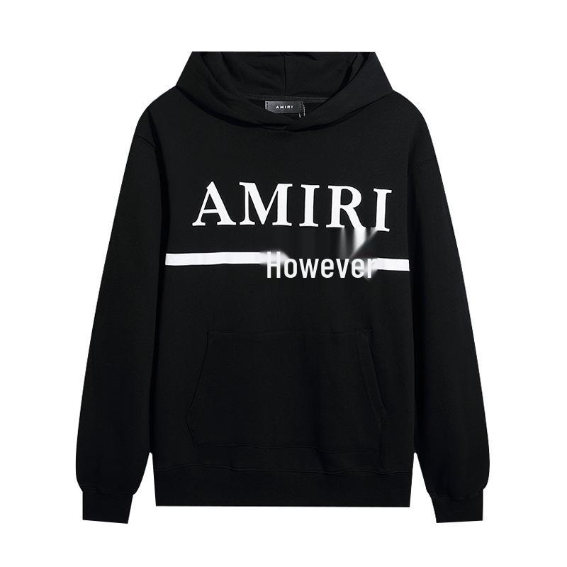 AMIRI Unisex High-Definition Print Casual Hoodie - 2024 Autumn/Winter American Trendy Collection