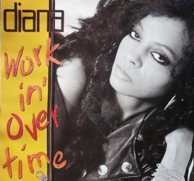 Disque 12 pouces DIANA ROSS Workin Overtime MS4639 Motown 1989 Canada SoulFunk Occasion