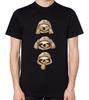 Sloth T-Shirt See Hear Speak No Evil Funny Mens Ladies Unisex Top