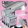 OOPSDAY Rest Day Silvery Series Card Album ins Silver Hollow Small Card Storage Album Polaroid Album