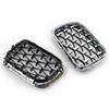 Do BMW E36 Seria 3 1997-1999 Grill Samochodowy Styl Diamentowy Przednia Nerka ABS Przednia Pokrywa Grill Srebrny 51138195152 51138195151 Części
