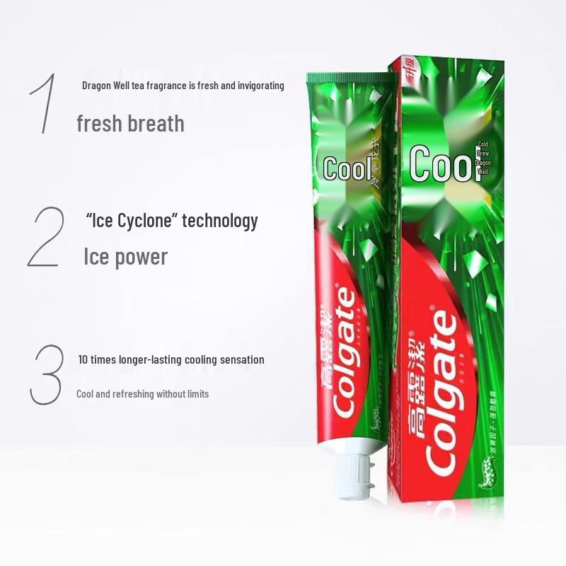 Colgate Icy Triple Mint & Longjing Tea Toothpaste Bundle