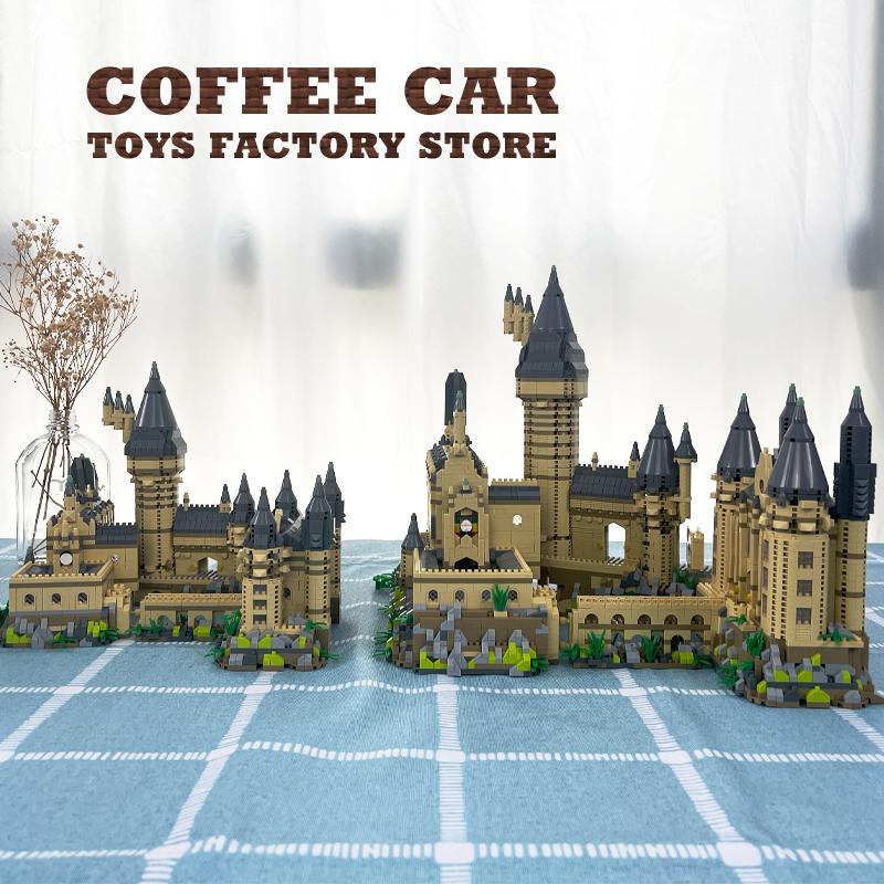 Non-Toxic Creative Magic School Model Diamond Bricks Sets Medieval Castle Moc Building Blocks Diy Plastic Toys Adult Kids Christmas Gifts