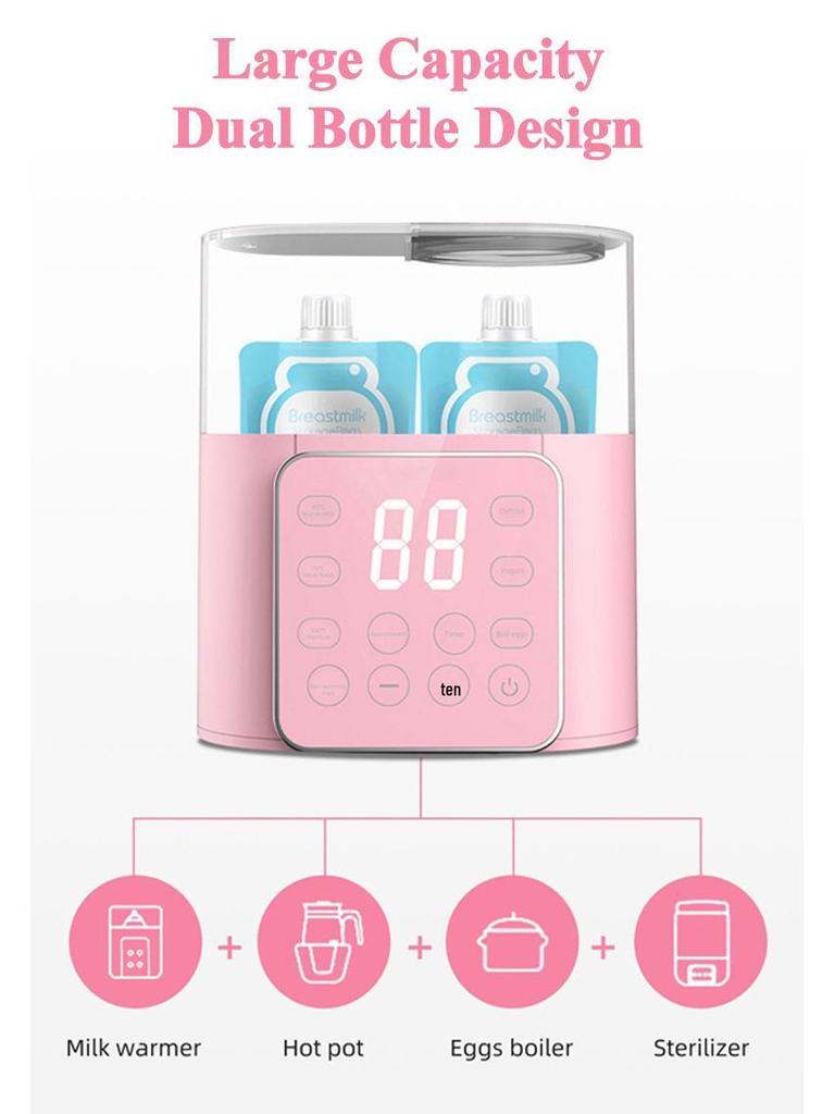 Automatic Baby Bottle Warmer with Constant Temperature, Milk Thawing, and Disinfection Features