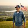 1776-2026 American Flag Print Hat Baseball Cap Patriotic Outdoor Washed Cotton Eagle Quick Dry Breathable Adjustable Cap for Men