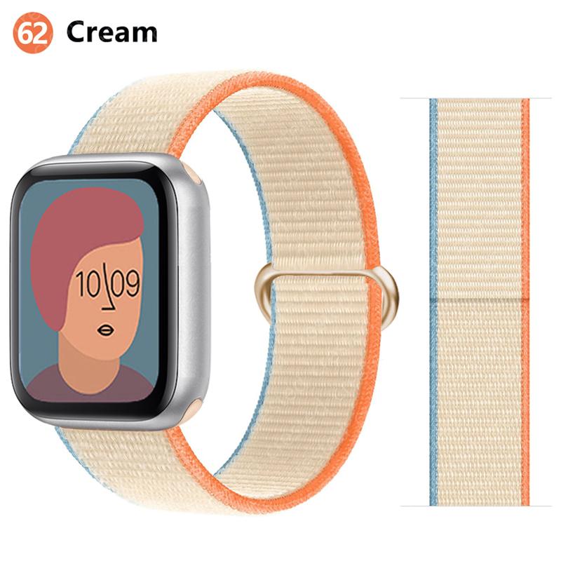 2pcs Straps For Apple Watch Band 44mm 40mm 45mm 46mm 42mm 49mm 41mm Nylon Loop Bracelet iwatch Series 10 9 8 7 6 5 3 se ultra 2