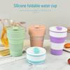 Tazza pieghevole portatile in silicone: Grande Capacità per Viaggi, Campeggio, Caffè, Succhi e Collutorio.