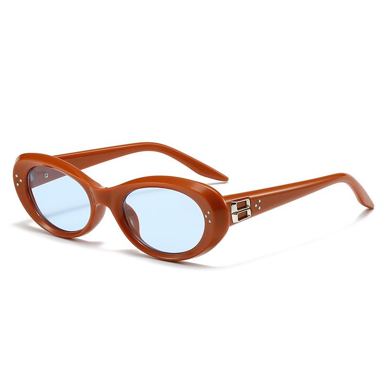 Stylish Cat-eye Retro Oval Sunglasses for Women and Men, High-end Eyewear