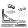 2 Pcs Stainless Steel Extension Frame Heavy Duty Triangle Stand Folding Shelf Brackets  Livingroom