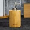 Dozownik Do Mydła W Płynie Pianie Pojemnik Na Mydło Stojący Bambus KINGHOFF