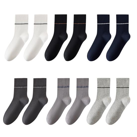 Męskie Skarpetki do Garnituru Bawełniane Antybakteryjne Prążkowane Skarpetki za Kostkę Oddychające Antyzapachowe Skarpetki Casualowe do Biznesu Sportu na Wszystkie Pory Roku do Codziennego Noszenia