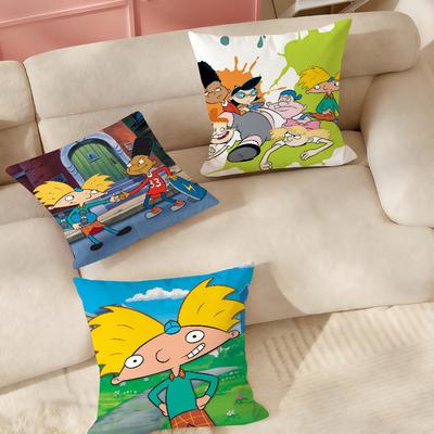 Anime Hey AArnold Pillow Case Suitable For Bedrooms Living Rooms Cars Home Decoration