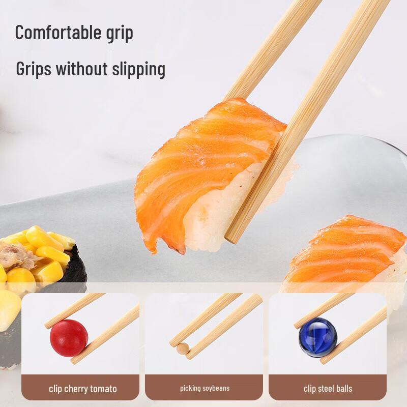 Meichu 24cm Natürliche Bambus Essstäbchen - 20 Paare