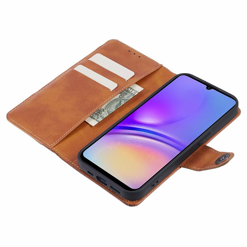 For Samsung Galaxy A36 5G Case Splicing Texture Leather Phone Cover Viewing Stand