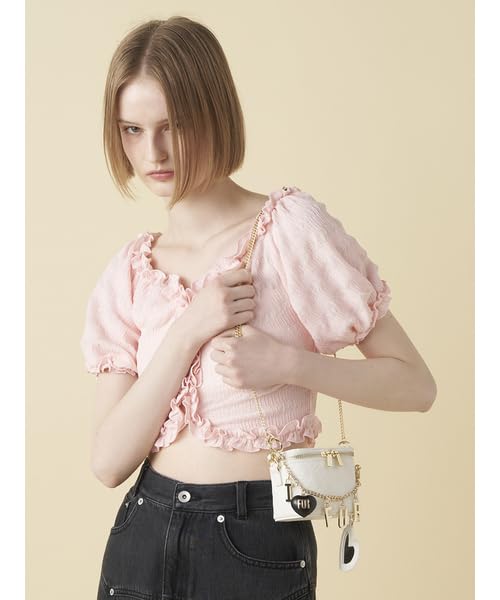 Furfur Ruffle Cut Blouse RWCT252051 Pink Women's