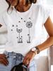 Star Lovely Style Trend Clothing Fashion Tee Women T-shirt Summer Short Sleeve Print Clothes Graphic T Shirt Female Tee Tops