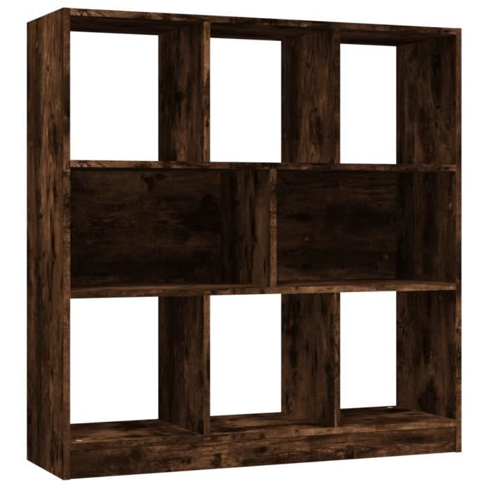 VidaXL Bibliothèque Chêne fumé 97,5x29,5x100 cm Bois d'ingénierie 826378