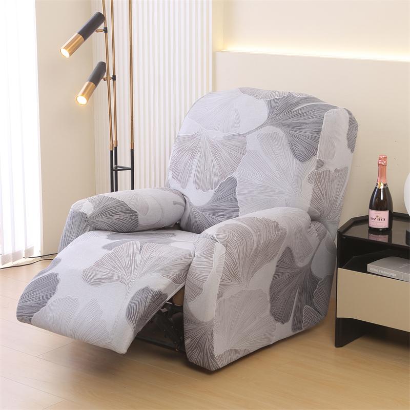 Recliner Chair Covers 4-Pieces Flexible Reclining Chair Protector Gentle Reclining Chair Furniture Cover Sofa Shield With Flexible Bottom