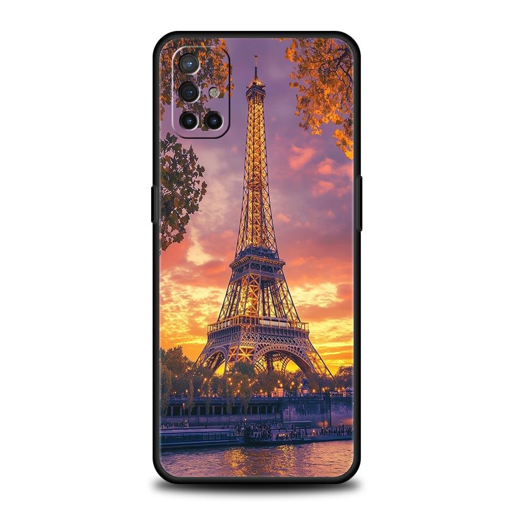 Phone Case For OnePlus 15 13 12 11 10 9 8 7T Pro 13T 13R 12R 10R 9RT 8T Nord 2T CE 2 3 5G Lite Cover Red Umbrella Eiffel Tower