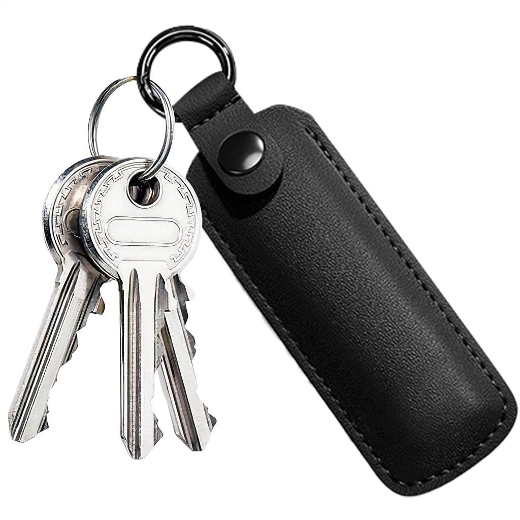 PU Leather U Disk Pouch Protective Cover Storage Bag USB Flash Drive Anti Lost Case Key Ring Holder Small For Landlords Office