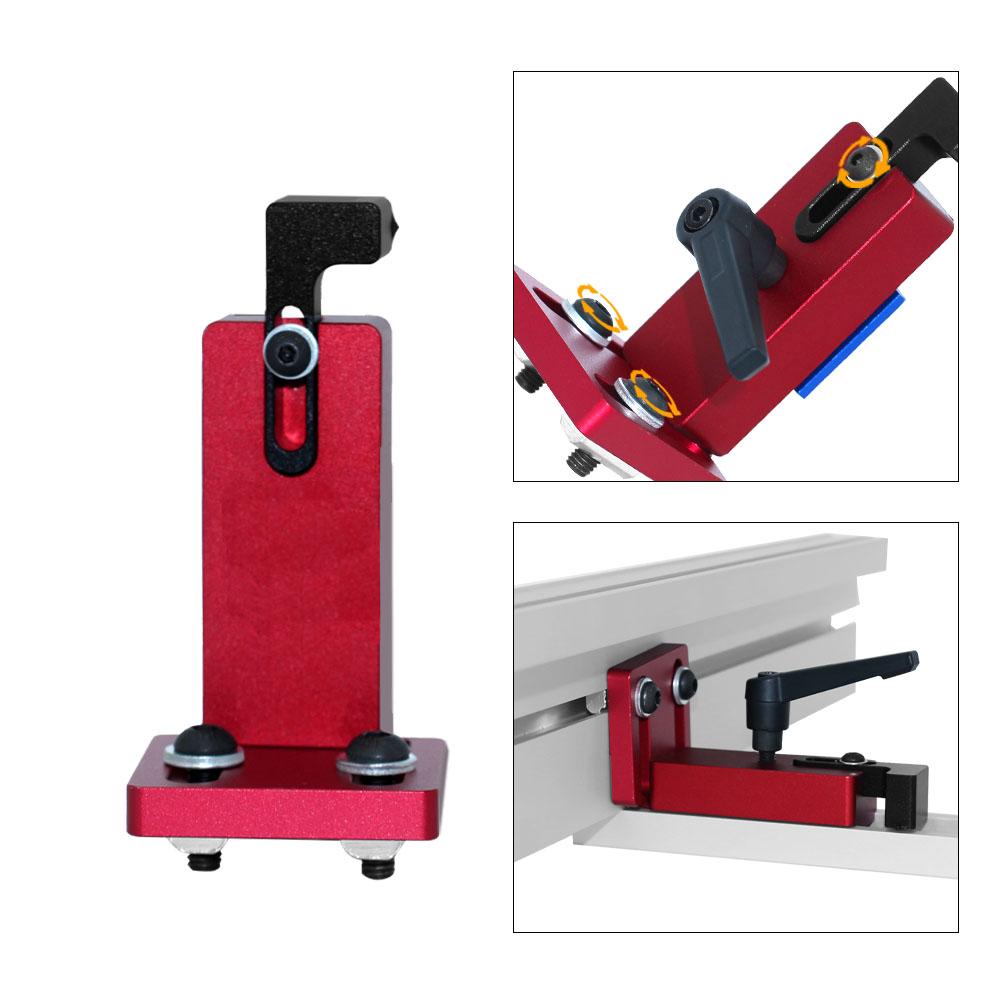 Woodworking Miter Track Stop Router and Table Saw Fence Connector Aluminium Track Stopper
